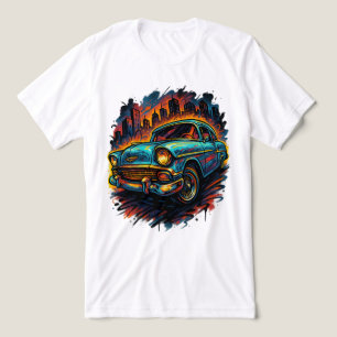 Retro Ride Stedelijke Stijl Tri-Blend Shirt