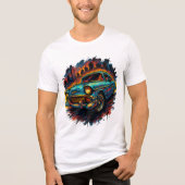Retro Ride Stedelijke Stijl Tri-Blend Shirt (Voorkant)