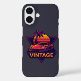 Retro Ride Vibes – Sunset Speed esthetiek iPhone 16 Hoesje