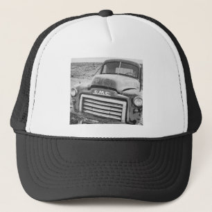 Retro Ride Zwart & Wit Vrachtwagen Foto Trucker Pet