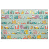 retro rides mint stof (Fat Quarter)