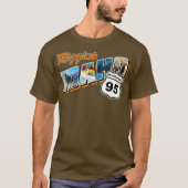 Retro Riggins Idaho Rafting Vissen Camping T-shirt (Voorkant)
