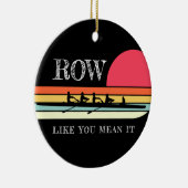 Retro Rij zoals jij het zwart bedoelt Keramisch Ornament (Rechts)