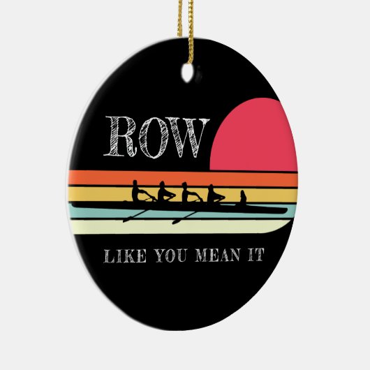 Retro Rij zoals jij het zwart bedoelt Keramisch Ornament (Rechts)