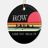 Retro Rij zoals jij het zwart bedoelt Keramisch Ornament (Links)