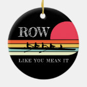 Retro Rij zoals jij het zwart bedoelt Keramisch Ornament (Achterkant)