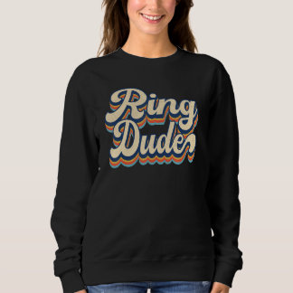 Retro Ring Man Bruidsuitnodiging Voor Ring Trouw B Trui