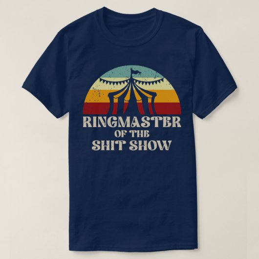 Retro Ringmaster van het Show T-shirt (Design voorkant)