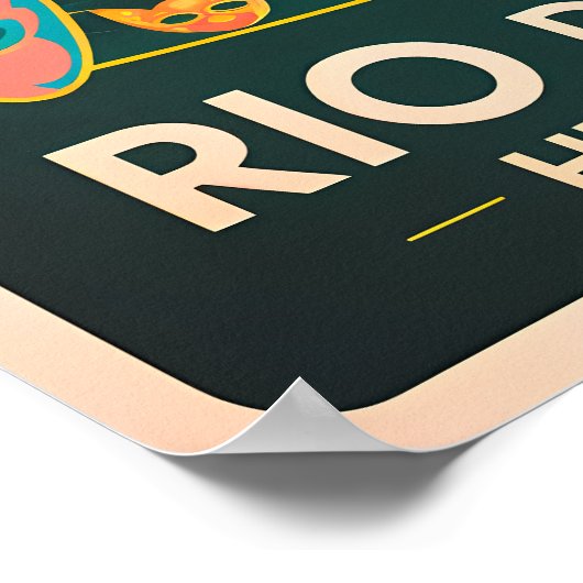 Retro Rio – Christus de Verlosser Poster (Hoek)