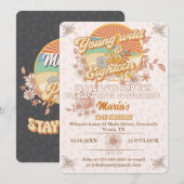 Retro ritme de ultieme groovy 18e verjaardag kaart (Voorkant / Achterkant)