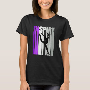 Retro Ritmische Gymnastiek Meisje Inspireren Inspi T-shirt