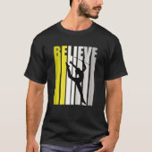 Retro ritmische gymnastiek Motivatie Inspirerend B T-shirt (Voorkant)