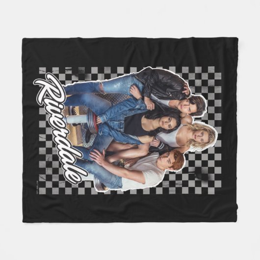 Retro Riverdale Group Grafisch Fleece Deken (Voorkant (Horizontaal))