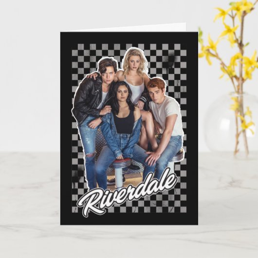 Retro Riverdale Group Grafisch Kaart (Gele Bloem)