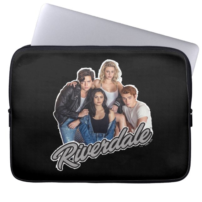 Retro Riverdale Group Grafisch Laptop Sleeve (Voorkant)