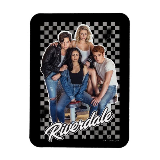 Retro Riverdale Group Grafisch Magneet (Verticaal)