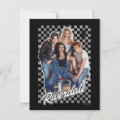 Retro Riverdale Group Grafisch Notitiekaartje (Voorkant)