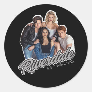 Retro Riverdale Group Grafisch Ronde Sticker
