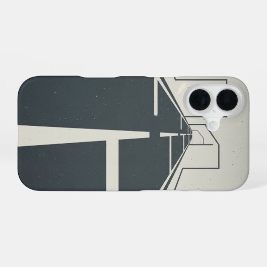 Retro Road Divider Lines iPhone 16 Hoesje (Achterkant horizontaal)