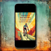 Retro Road Fietser Fietsfiets Verjaardag Kaart