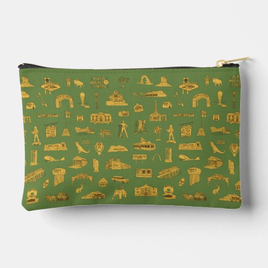 Retro Road Trip Cosmetische Tas (Achterkant)