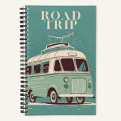 Retro Road Trip Journal | Road Trip Travel Journal Notitieboek (Voorkant)