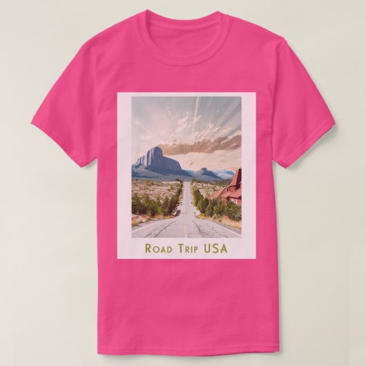  Retro Road Trip USA Nevada Poster T-shirt (Design voorkant)