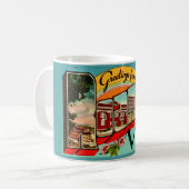 Retro  Roanoke, VA Coffee Mug Koffiemok (Voorkant links)