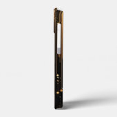 Retro Roaring 20's Art Deco Black Gold Monogram Case-Mate iPhone Case (Achterkant / Links)