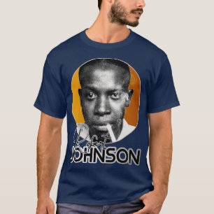 Retro Robert Johnson Gold Tribute T-shirt