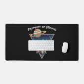 Retro Robo-Dog - Custom Name Desk Mat (Keyboard & Muis)