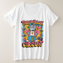 Retro Robot 90s Hip Hop Design – Leuke Cartoon Goo Grote Maat T-shirt