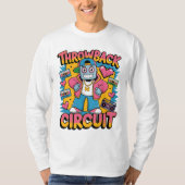 Retro Robot 90s Hip Hop Design – Leuke Cartoon Goo T-shirt (Voorkant)