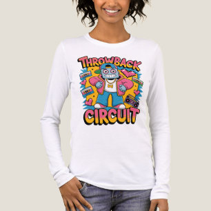 Retro Robot 90s Hip Hop Design – Leuke Cartoon Goo Tri-Blend Shirt