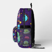 Retro Robot Alien Rugzak – Space Arcade Design (Rechts)