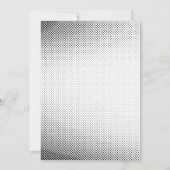 Retro Robot Baby shower Kaart (Achterkant)