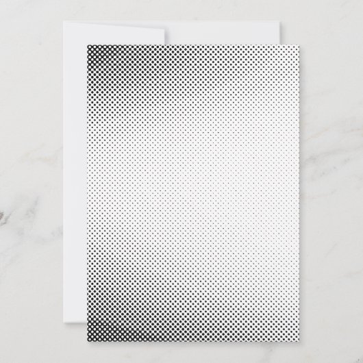 Retro Robot Baby shower Kaart (Achterkant)