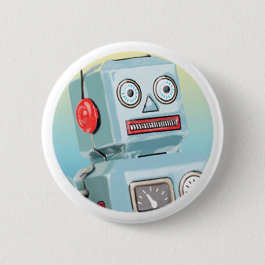 Retro Robot Button (Voorkant)