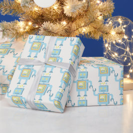 Retro Robot Cadeaupapier