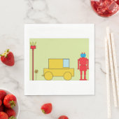 Retro robot en auto servet (Insitu)