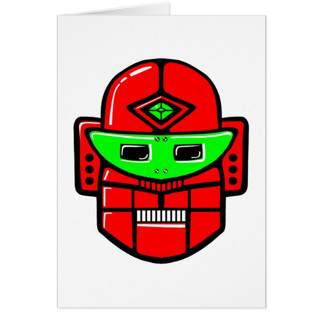 Retro Robot Head (Voorkant)