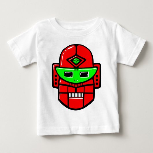 Retro Robot Head - Gepersonaliseerd (Voorkant)