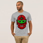 Retro Robot Head - Gepersonaliseerd T-shirt (Voorkant volledig)