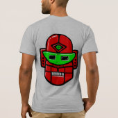 Retro Robot Head - Gepersonaliseerd T-shirt (Achterkant)