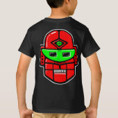 Retro Robot Head - Gepersonaliseerd T-shirt (Achterkant)