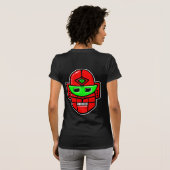 Retro Robot Head - Gepersonaliseerd T-shirt (Achterkant volledig)