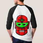 Retro Robot Head - Gepersonaliseerd T-shirt (Achterkant)