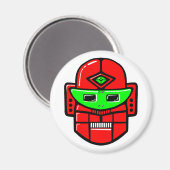 Retro Robot Head Magneet (Voorkant / Achterkant)