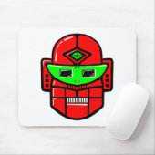 Retro Robot Head Muismat (Met muis)