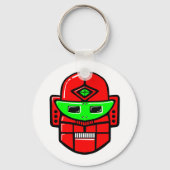 Retro Robot Head Sleutelhanger (Voorkant)